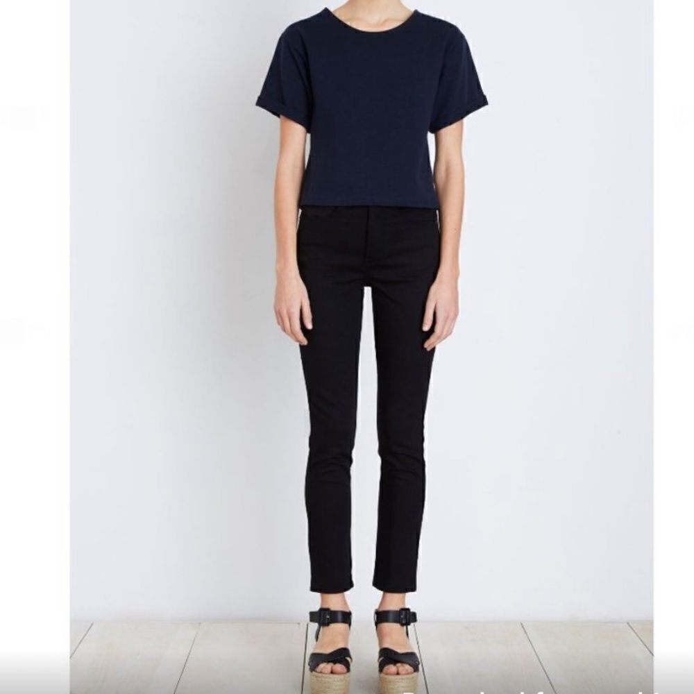 APIECE APART High Rise Matchstick Jean Black